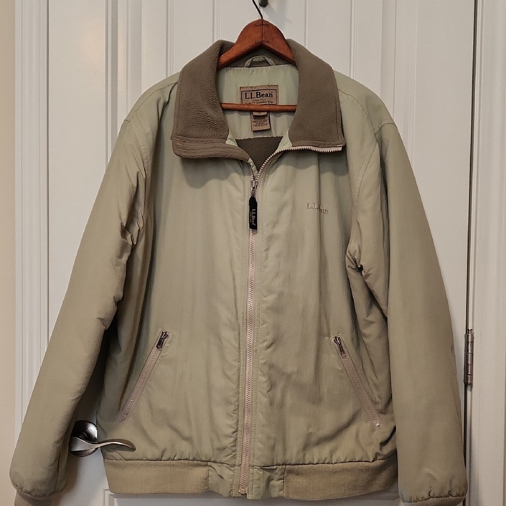 LL Bean Mens L Khaki Jacket